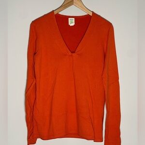 Title Nine | Orange Twist Mobetta 60 Front Salt Sweater